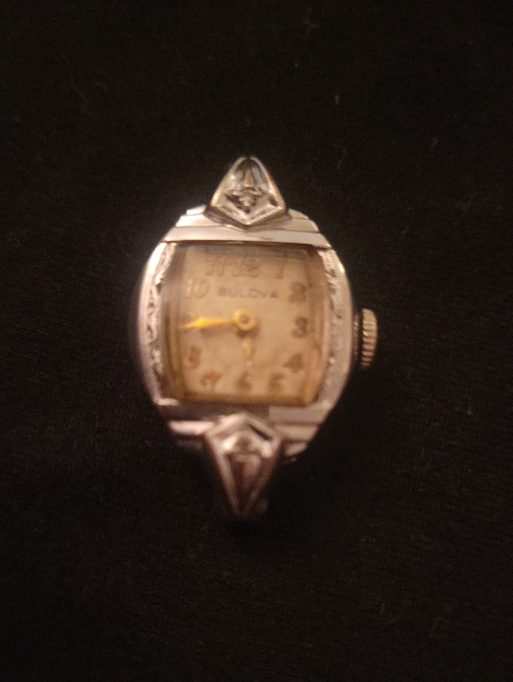 Vtg. 1951 Mid-Century Bulova Gold10k Rolled Plated 17 Jewels Cocktail Watch Case